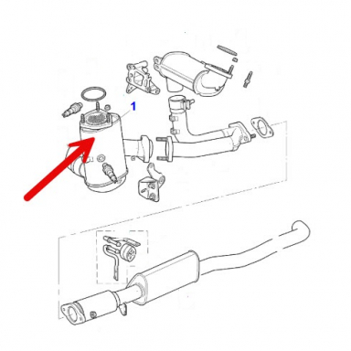 FRONT CATALYTIC CONVERTER  C2S21143